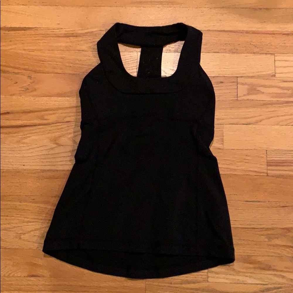 Black lu lu lemon tank top